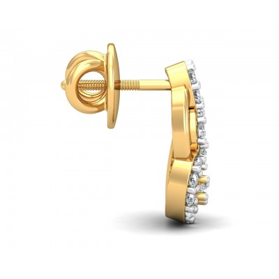 Gail Round Brilliant Diamond Earrings